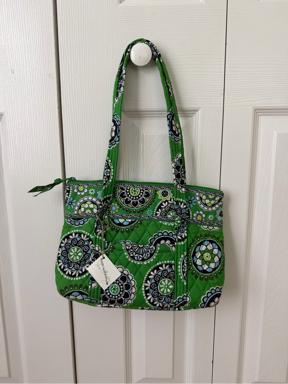 Vera Bradley Green Paisley Shoulder Bag
